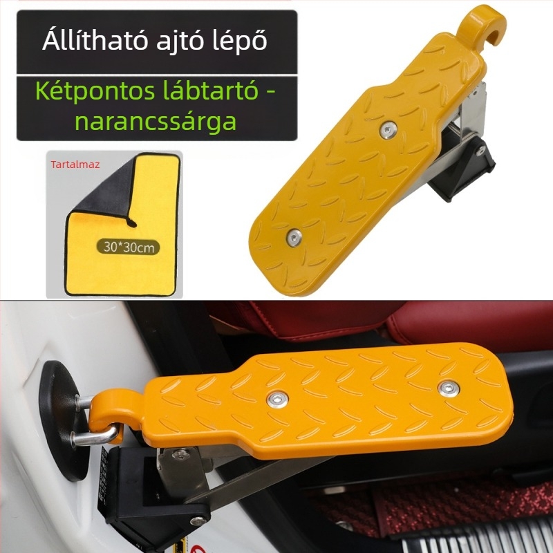 Autóajtó lépcső, összecsukható tetőcsomagtartó – alumíniumötvözet, Lion Tourui