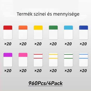 Ragasztó jegyzetek készlet – 40 darabos tömegcsomag, 800 oldal, ofszetnyomtatás, nemzeti trend stílus