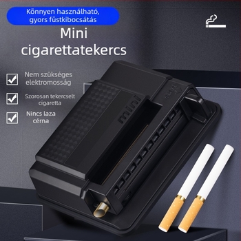 Kézi cigarettas sodró készülék push-pull mechanizmussal, 8,0 mm kaliber, háztartási használatra, félautomata, logó nyomtatva