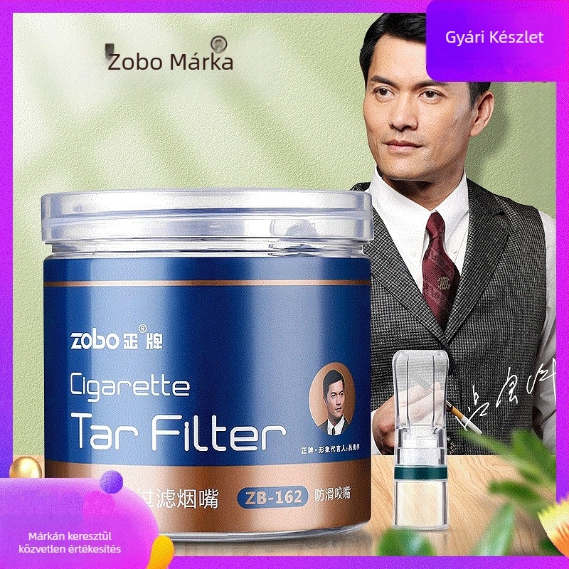 ZOBO egyszer használatos cigarettafilter-tartó – műanyag, egyszerű stílus
