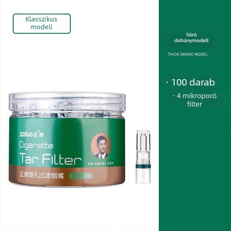 ZOBO egyszer használatos cigarettafilter-tartó – műanyag, egyszerű stílus