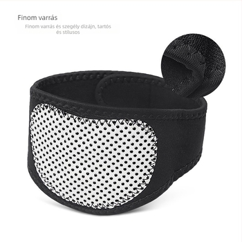 Önmelegítő nyakvédő mágneses kövekkel, Velcro-zárás, szélálló dizájn