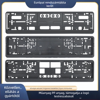 Európai rendszám keret készlet, modellek XC-W041, XC-W040, XC-W123; anyag: PP műanyag; márka: Wen Shuai