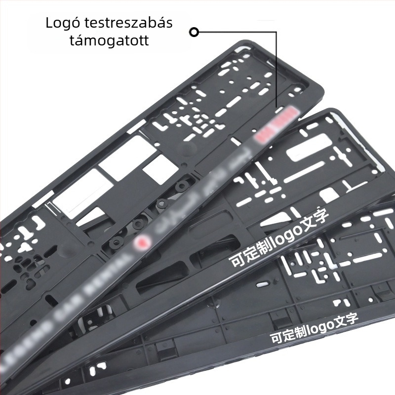 Európai rendszám keret készlet, modellek XC-W041, XC-W040, XC-W123; anyag: PP műanyag; márka: Wen Shuai