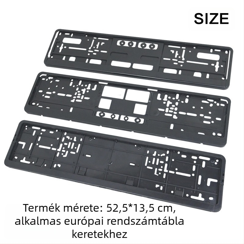 Európai rendszám keret készlet, modellek XC-W041, XC-W040, XC-W123; anyag: PP műanyag; márka: Wen Shuai