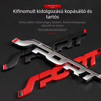 Crazy Yao 3D SPORT karosszéria matricák | anyag: 3D stereó matricák, minta: SPORT, telepítés: ragasztás, típus: karosszéria matricák