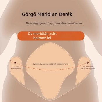 Fából készült meridián masszírozó a hasra — USB tápellátás, zenei funkció, mechanikus vezérlés, a Little Red Fish Jewelry márkától