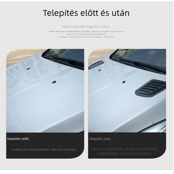 Incarnation Voyage ABS motorház matricája, levél alakú mintázat, ragasztásos telepítés