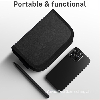 57 darabos gumi javító készlet, modell 057, acél szerszámok: 40CR/45#/Q235, autók, motorkerékpárok és elektromos járművek számára, Oxford vászon táska és bőrtokba csomagolva