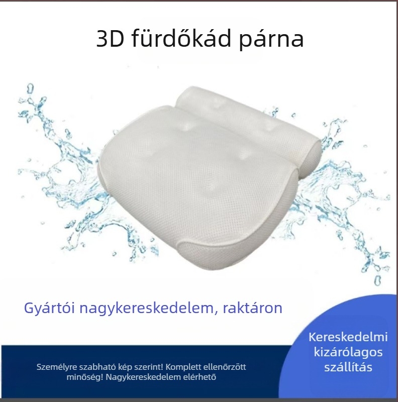 Fürdőszobai párna poliészterből, egyszínű mintázat, súly 300-400 g, töltet poliészter rost