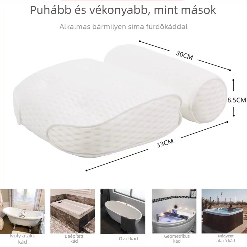 Fürdőszobai párna poliészterből, egyszínű mintázat, súly 300-400 g, töltet poliészter rost