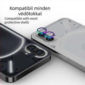 Nothing Phone 1 objektív védőfólia — tükörfényű felület, karcolásálló, anyag: alumíniumötvözet edzett üveg, gyártási folyamat: megmunkálás