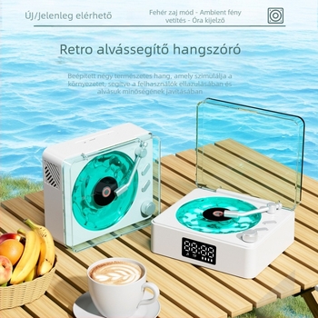 Bluetooth lámpa beépített akkumulátorral és hangszóróval — asztali környezeti fény, kiemelkedő hangzás