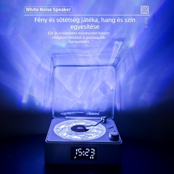 Bluetooth lámpa beépített akkumulátorral és hangszóróval — asztali környezeti fény, kiemelkedő hangzás