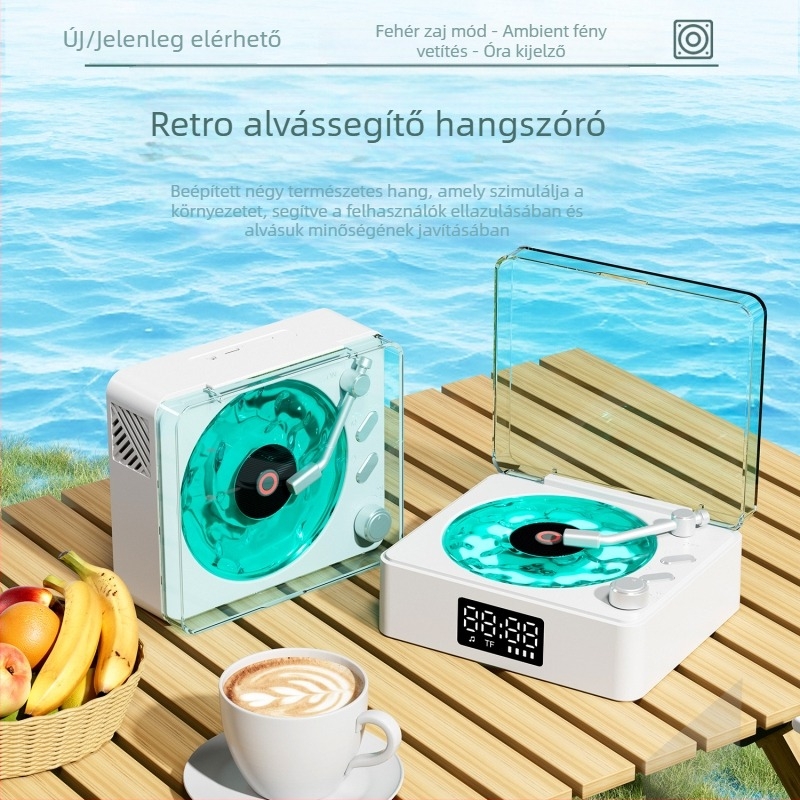 Bluetooth lámpa beépített akkumulátorral és hangszóróval — asztali környezeti fény, kiemelkedő hangzás