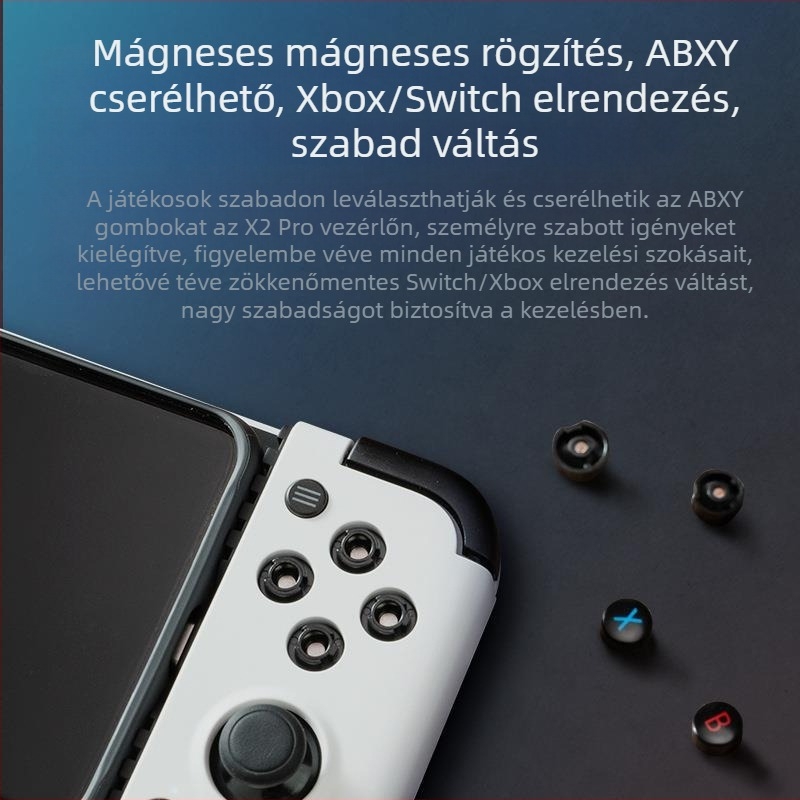 X2pro-xbox verzió vezetékes gamepad, USB-C csatlakozás, kompatibil Xbox XGP és Android HID, rezgésmentes