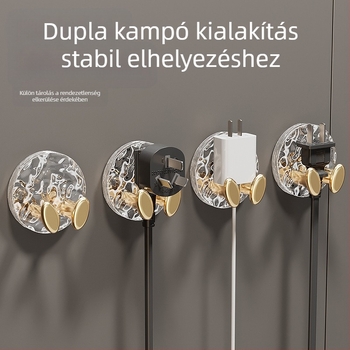 Fali kábelrendező - Row Hook modell, PET anyag, Tekercselő típus Row Hook, Tekercselő stílus Egyéb