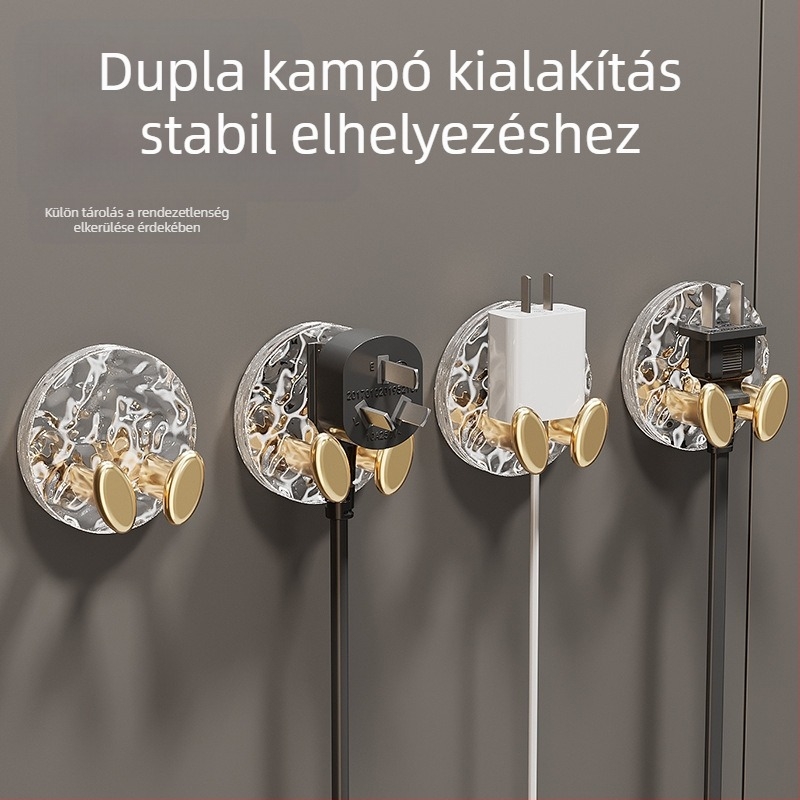 Fali kábelrendező - Row Hook modell, PET anyag, Tekercselő típus Row Hook, Tekercselő stílus Egyéb