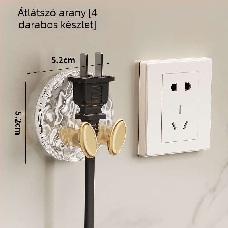 Fali kábelrendező - Row Hook modell, PET anyag, Tekercselő típus Row Hook, Tekercselő stílus Egyéb