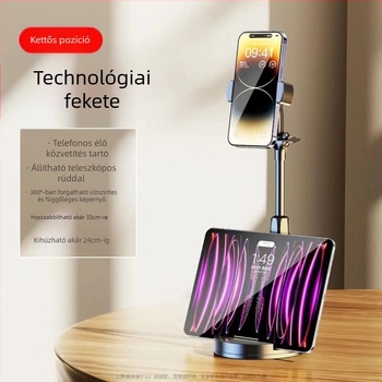 Pavilion Asztali Állítható Telefon-Tartó — Emelés, Többfunkciós Bracket a Kamera, Videó és Élő Közvetítés Számára