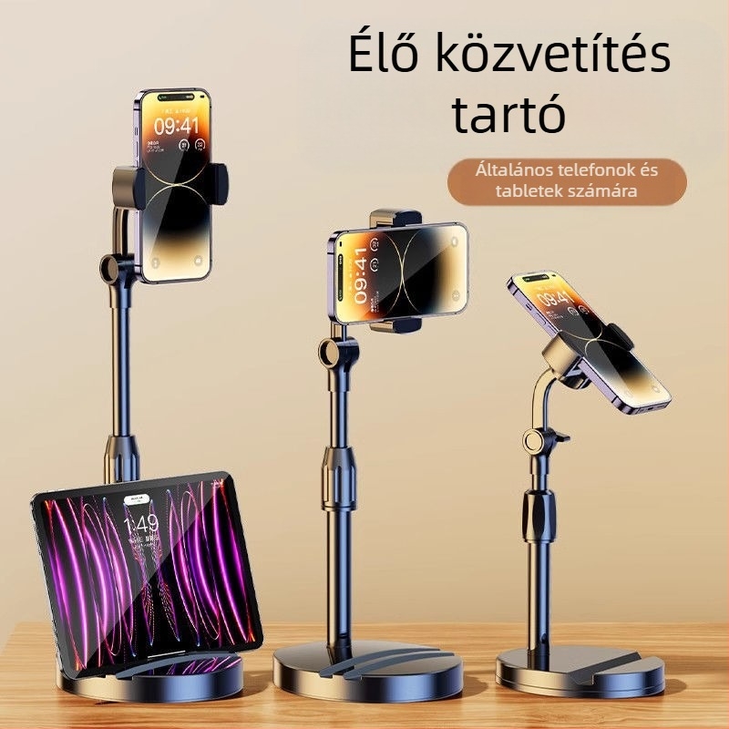 Pavilion Asztali Állítható Telefon-Tartó — Emelés, Többfunkciós Bracket a Kamera, Videó és Élő Közvetítés Számára
