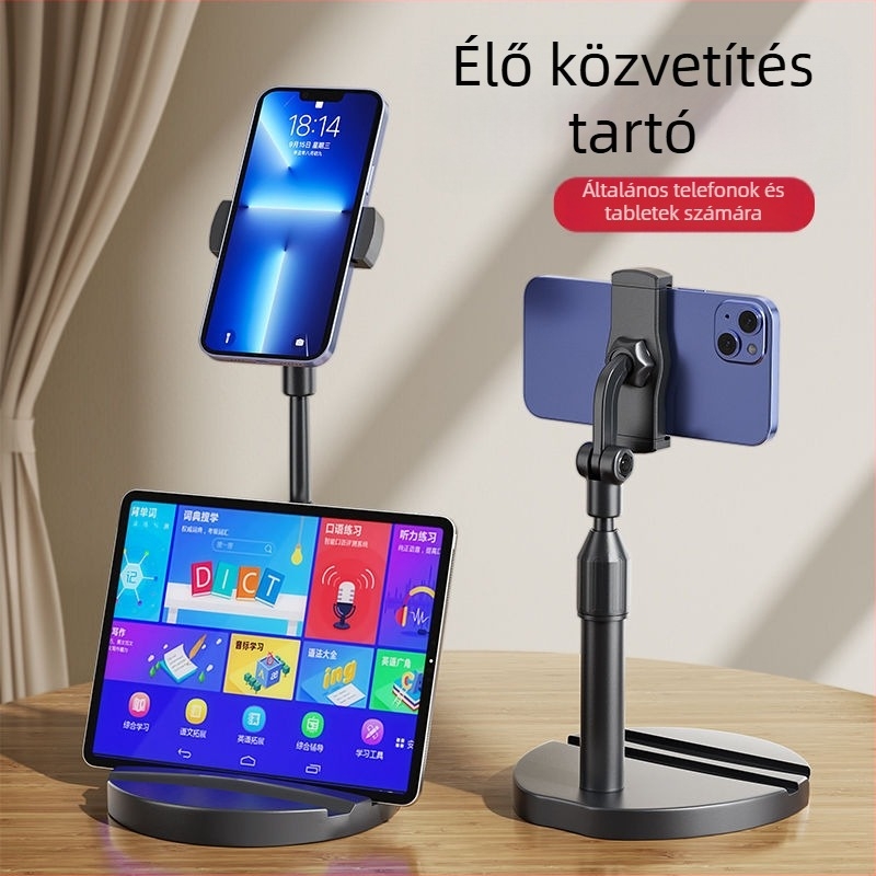 Pavilion Asztali Állítható Telefon-Tartó — Emelés, Többfunkciós Bracket a Kamera, Videó és Élő Közvetítés Számára