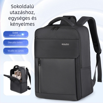 Oxford anyagú laptop hátizsák, 20–35L, kopásálló, görbült vállpántok, poliészter bélés, üzleti utazásokhoz