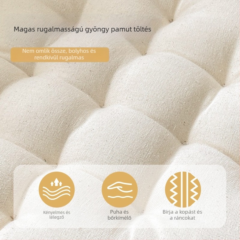 Japán stílusú székpárna, viscose rostból készült külső, PP pamut töltőanyag, egyszínű mintázat