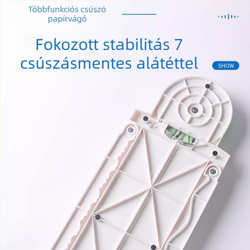 PT-001G 12-in-1 csúszó mini műanyag papírvágó DIY naplóhoz