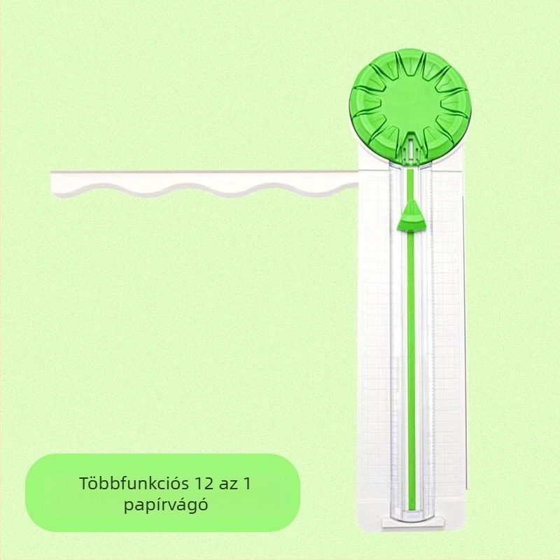 PT-001G 12-in-1 csúszó mini műanyag papírvágó DIY naplóhoz