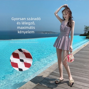 Női egyrészes fürdőruha, szoros szabású, merevítővel és melltámasz-párnával, poliészter anyag