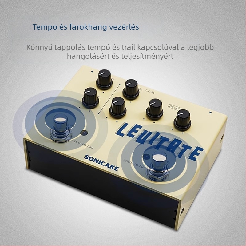 Sonicake elektromos gitár egyetlen effektpedál, QDS modulációval, késleltetéssel és torzítással