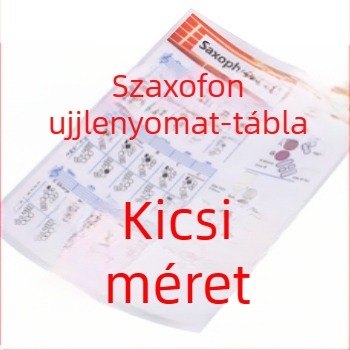 Szaxofon akkordkártya, bevont papír, PVC átlátszó csomagolás, Spread beauty márka, hangszerhez
