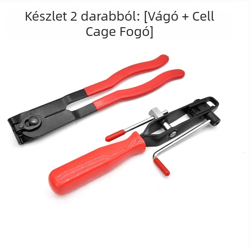 Vágófogó porvédett hüvellyel cső kötegeléséhez, lapos szájú, szénacél, fűhöz, Neutral