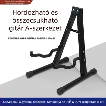 HYS Összecsukható A-típusú gitárállvány, fém, modell A Rack