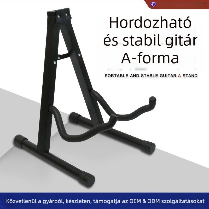HYS Összecsukható A-típusú gitárállvány, fém, modell A Rack