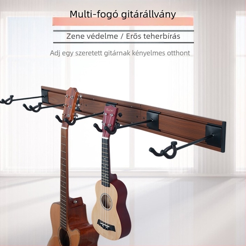 Többfejű gitártartó forgatható, alumíniumötvözetből, kiállítási állvány zeneiskolai tanulmányokhoz és vizsgákhoz