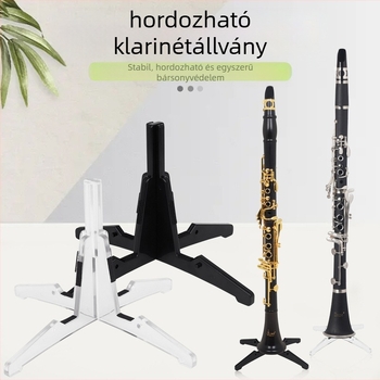 Fuvola és klarinét kiállítási állvány – ABS konzol, hordozható és levehető, keresztezett négy sarokkal rendelkező konstrukció, modell S-127