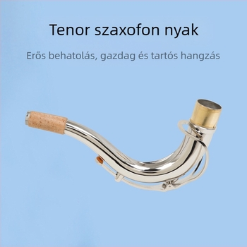 Réz saxofon hajlított nyak, 27,5 mm átmérő, Bb kulcs, modell B60