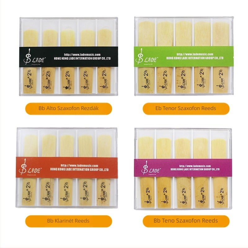 Saxofon nád 2.5 kezdőknek, 10 db-os készlet, RD11-13, ABS doboz