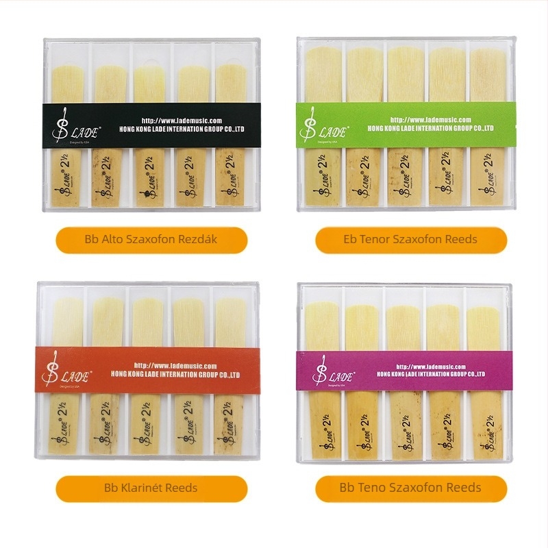 Saxofon nád 2.5 kezdőknek, 10 db-os készlet, RD11-13, ABS doboz