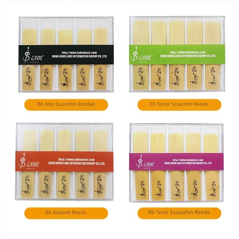 Saxofon nád 2.5 kezdőknek, 10 db-os készlet, RD11-13, ABS doboz