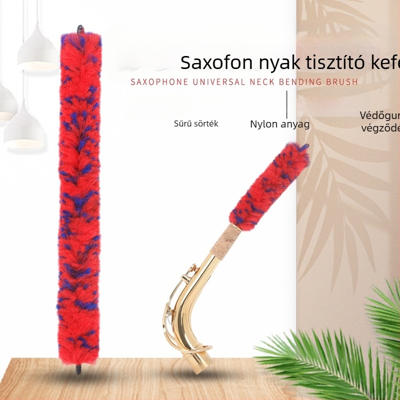 Szaxofon görbült nyak tisztító ecset ND243