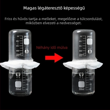 Egyszer használatos szoptatási betét, légáteresztő, szivárgásmentes, szülés utáni időszakra; márka Coumwlv/Couverse; anyag: pamut; 2023 tavaszán debütált.