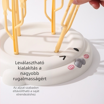 Baba cumisüveg szárító állvány, műanyag, modern minimalista stílus, 130 g, bemutatva 2022 tavaszán