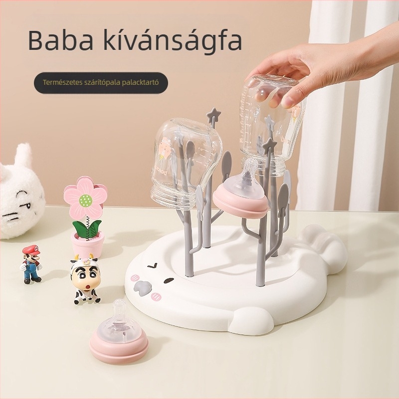 Baba cumisüveg szárító állvány, műanyag, modern minimalista stílus, 130 g, bemutatva 2022 tavaszán