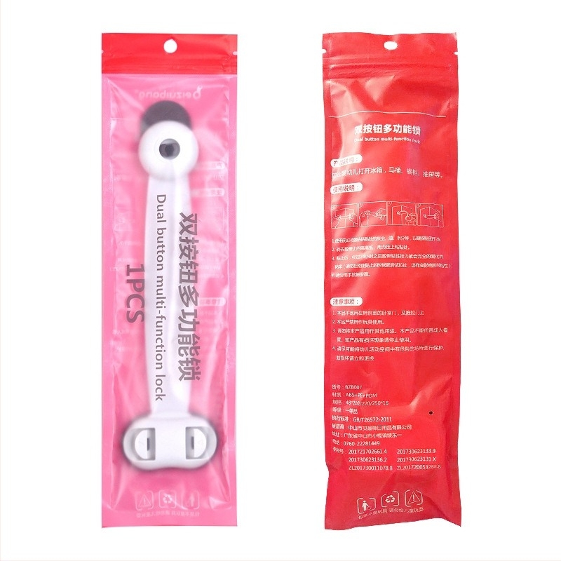 Multifunkcionális biztonsági zár babáknak és gyerekeknek – védelem a szorítás ellen, zár fiókokhoz és szekrényajtókhoz (100 darabos csomag)