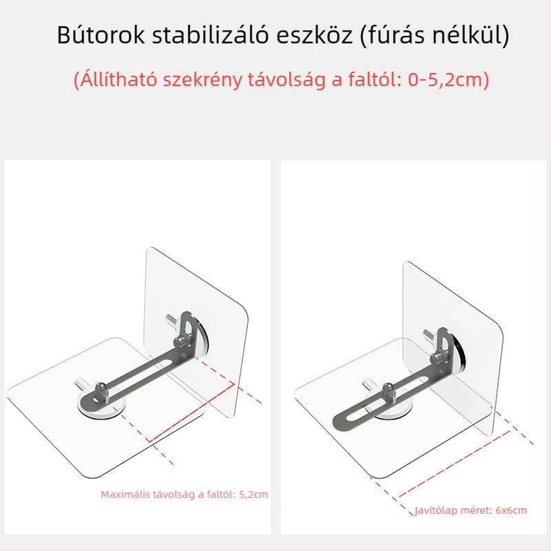 Maizhou acryl anti-tipp bútorrögzítő szekrényekhez és cipőtartókhoz — Anti-Reverse, modern minimalist stílus