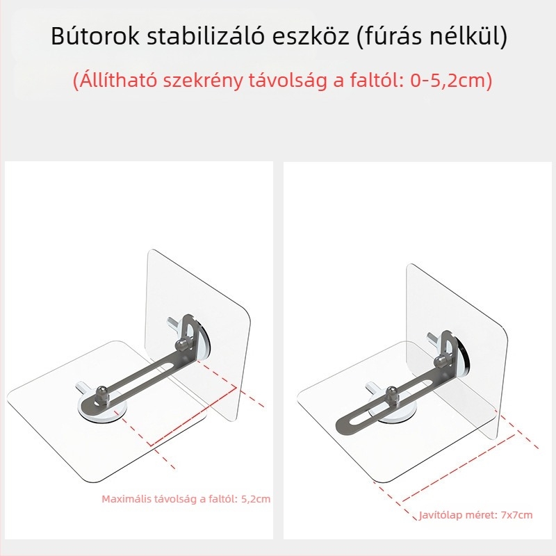Maizhou acryl anti-tipp bútorrögzítő szekrényekhez és cipőtartókhoz — Anti-Reverse, modern minimalist stílus