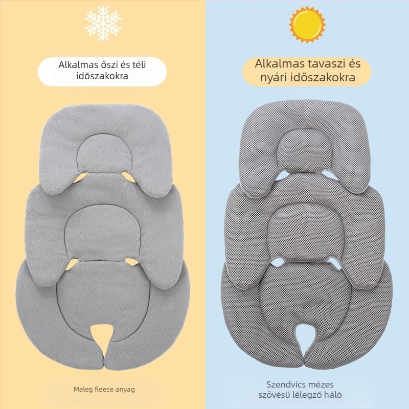 Babakocsi ülőpárna – polár fleece, téli melegség, légáteresztő, vastagított